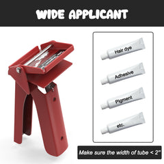 One-handed squeezing demonstration with tube squeezer