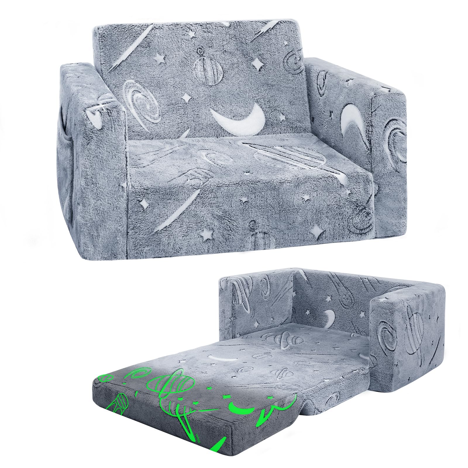 inhand toddler chair 2-in-1 fold out sofa for kids