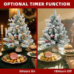 Tabletop Christmas tree with LED lights by ININ