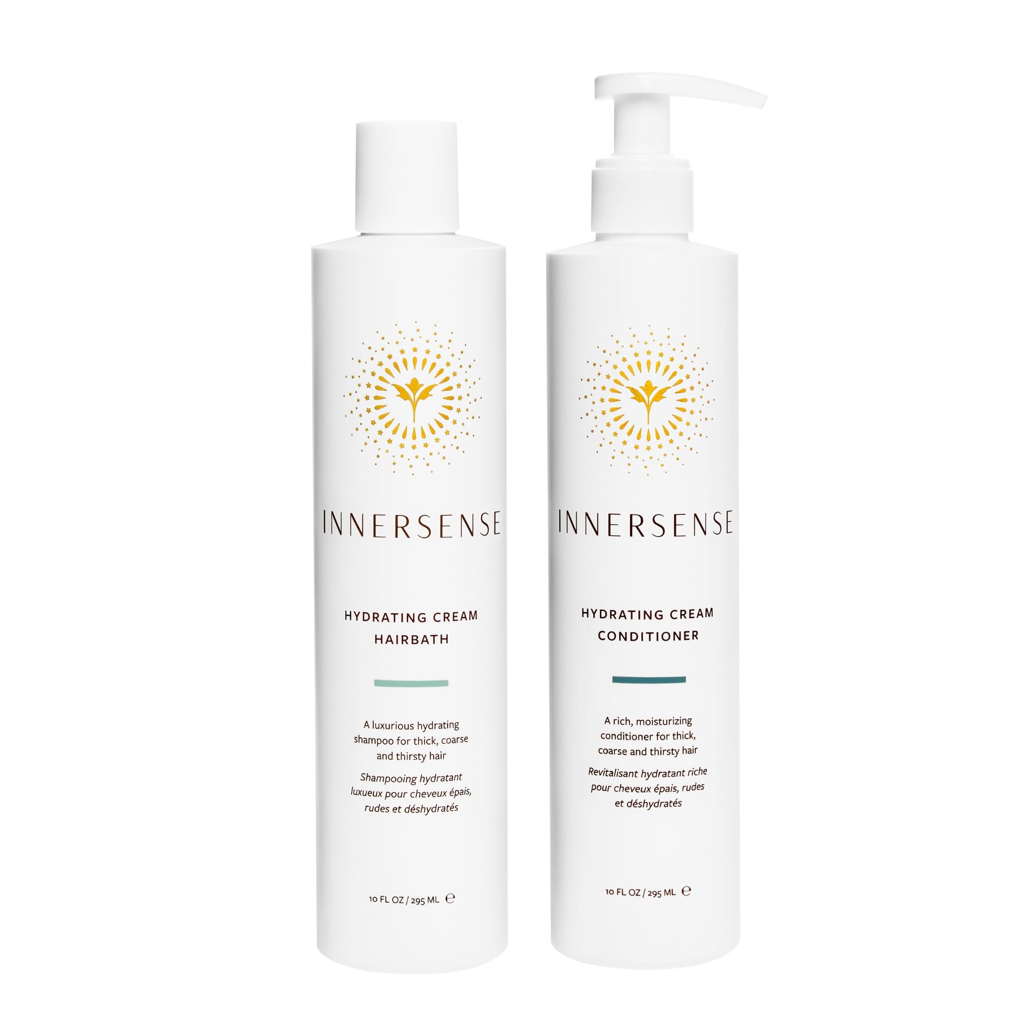 INNERSENSE Organic Beauty Hydrating Shampoo and Conditioner duo bottles