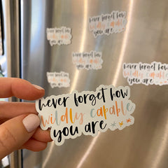 Removable waterproof magnet for fridge