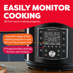 Instant Pot Pro black 6 Qt electric pressure cooker product image