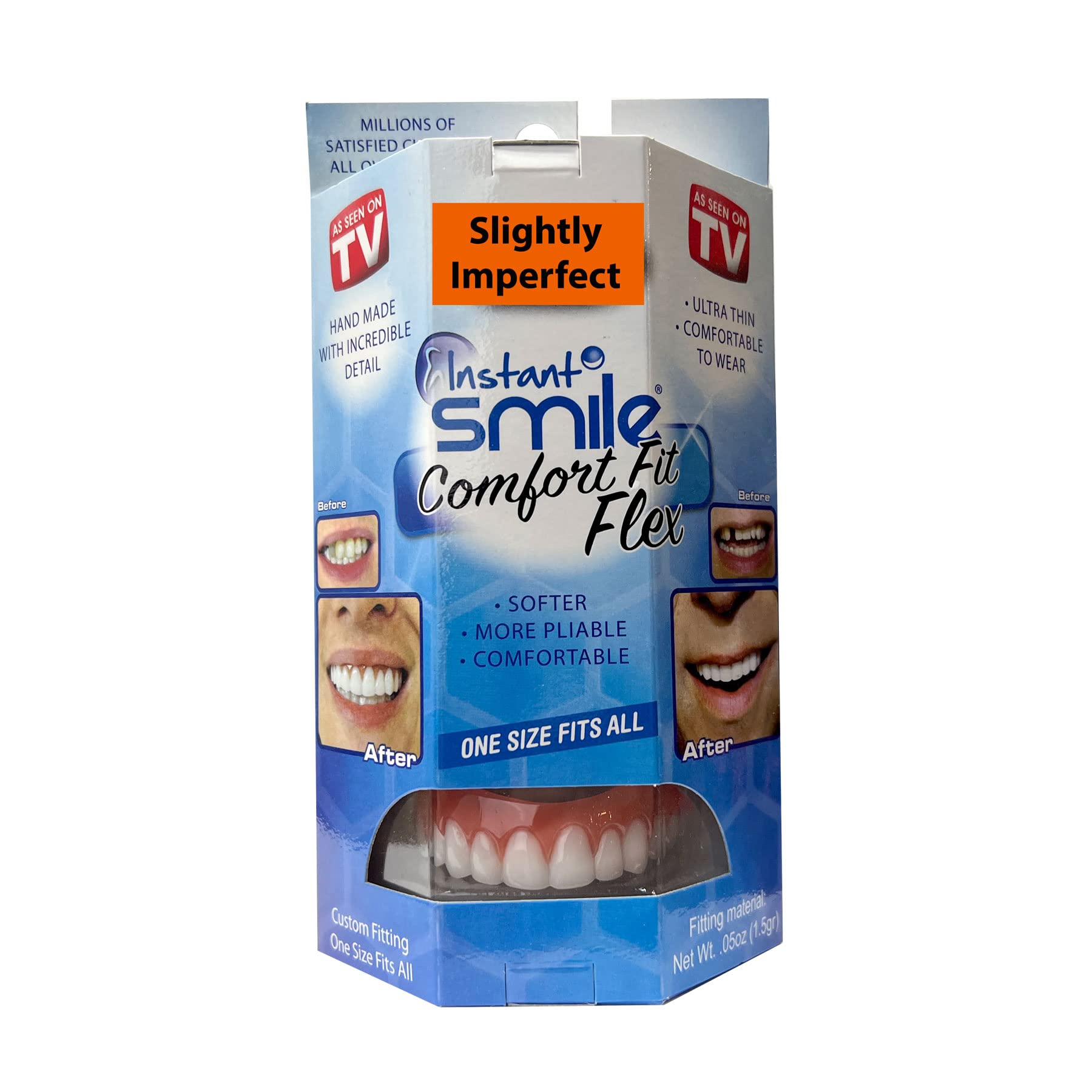 Instant Smile Comfort Fit Flex-Slightly Imperfect natural white image