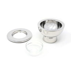 Caviar Star custom insulated server showing removable top and 4 oz glass jar