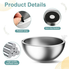 BPA free dip dish with rubber non-slip base