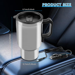 insulated heated thermos mug for beverages