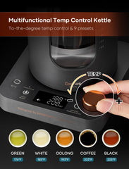 1L capacity INTASTING tea kettle with built in infuser