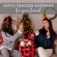 Interactive countdown Santa ornament with QR code