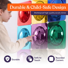 Interactive sensory mirror for kids in a classroom setup