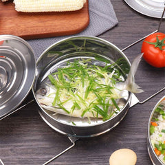 Interchangeable lids and secure lid for steam cooking