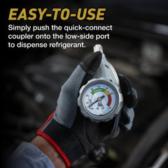 Trigger dispenser on InterDynamics A/C Pro gauge