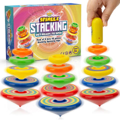 IPIDIPI TOYS Spineez stacking spinning tops set 3