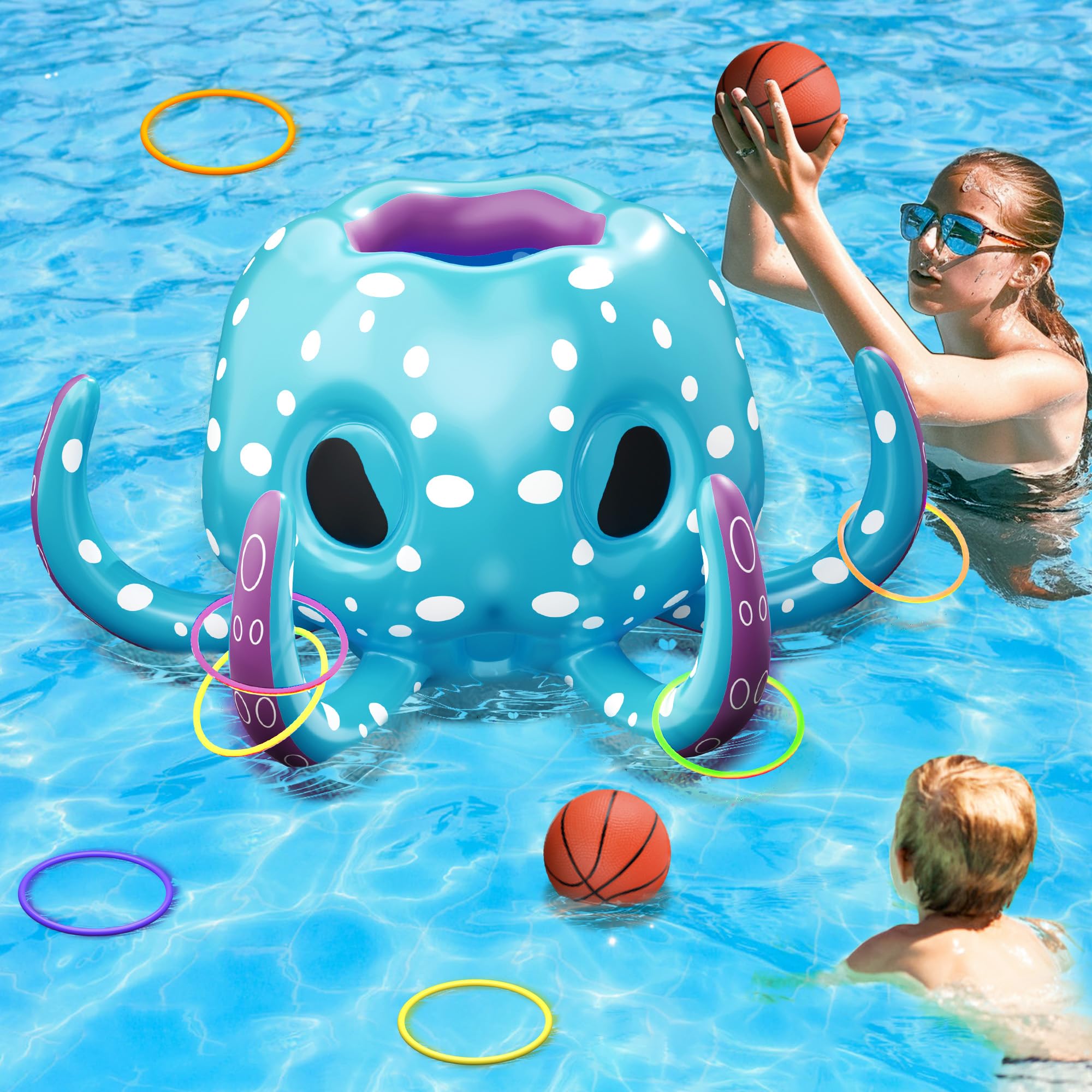 iPlay iLearn octopus pool toy with accessories set