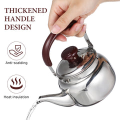 iplusmile mini stainless steel teakettle heat resistant handle