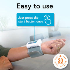 BP monitor includes 2 AAA batteries for immediate use