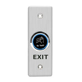 SI402 IR infrared no touch exit switch front view on stainless panel
