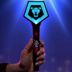Light stick with colors pink blue green gold rainbow