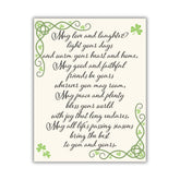 Irish Blessing sign 7x9 inch door hanger