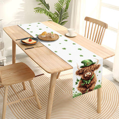 St Patrick's Day decor table runner lightweight polyester
