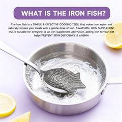 Iron Fish snapper design highlighting size 3.1 by 1.57 inches