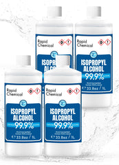 USP Grade isopropyl alcohol 4 bottles packaging