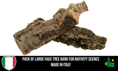 Italian-made nativity decor bark pack product image