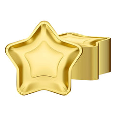 ITTEBISS 36pcs star plates gold design close up