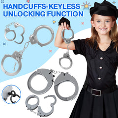 Police badge and headset included in IVENRXIU role play set
