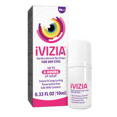iVIZIA Sterile Lubricant Eye Drops bottle front view 0.33 fl oz