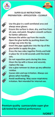 Transparent clear IVORIE glue for bonding fine gaps