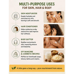 Creamy African shea butter ideal for hair and skin