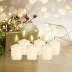 12 piece Mega Candles votive set for centerpieces and decor