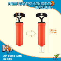Over the door hoop compatible mini basketballs