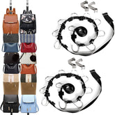 IZUS bag organizer rack holder purse hanging 20 hooks white image 1