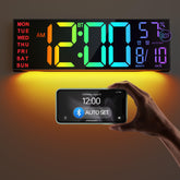 JALL 16.2 inch large digital wall clock with seconds display