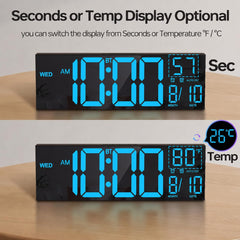 Clock placed on desk with remote control compatibility