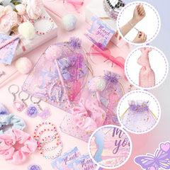 Era singer theme keychains pink purple blue colors