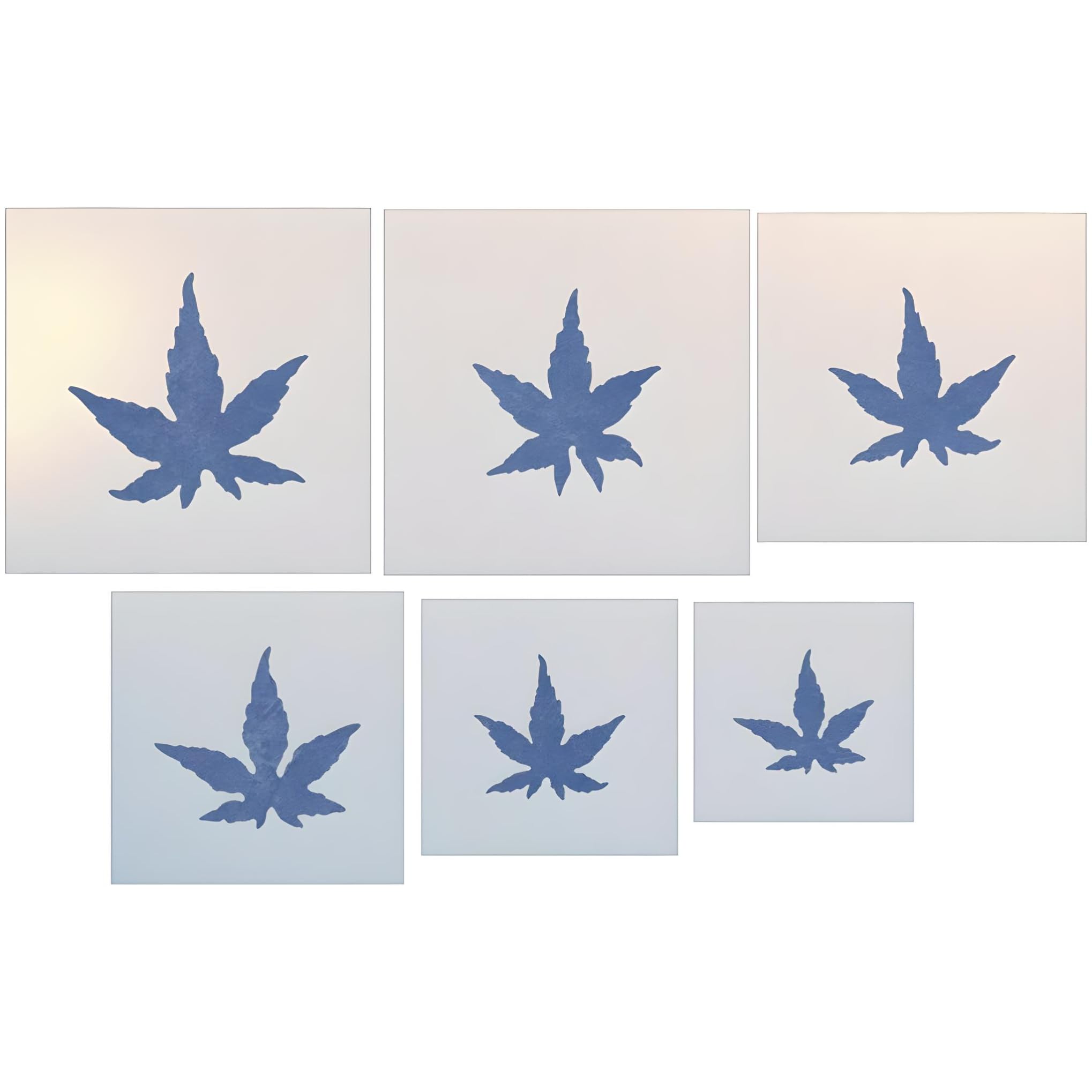 Japanese Maple Leaves Stencil six-piece set by The Artful Stencil