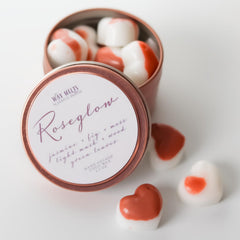 Two-tone heart shaped coconut wax melts 2.5 oz Jarful House