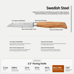 Jarniva small paring knife compact kitchen tool