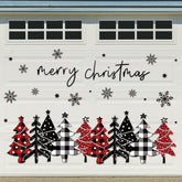 JarThenaAMCS 32Pcs Merry Christmas magnets plaid forest snowflake designs image 1