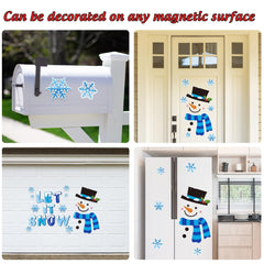 Magnetic stickers applied to a metal surface including fridge or board