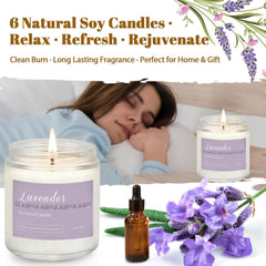 Jasmine candle from Scented Candles Gift Set for Women 6-Pack