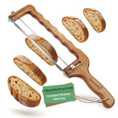 Jawanfu bread slicer sourdough adjustable thickness guide closeup
