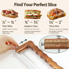 Jawanfu left and right handed reversible bread slicer blade