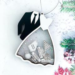 Handmade wedding keepsake ornament by JazzyJade Designs
