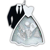 JazzyJade Designs personalized wedding ornament product image