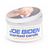 Joe Biden scented candle by JD and Kate Industries in 16 oz tin