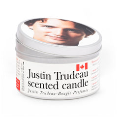JD and Kate Industries Justin Trudeau scented candle 16oz maple tin