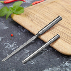 Rustproof stainless steel blade and solid metal handle